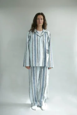 omhu x Mads Barfod Slumber Pyjamasskjorte XS/S - Satin - Aqua