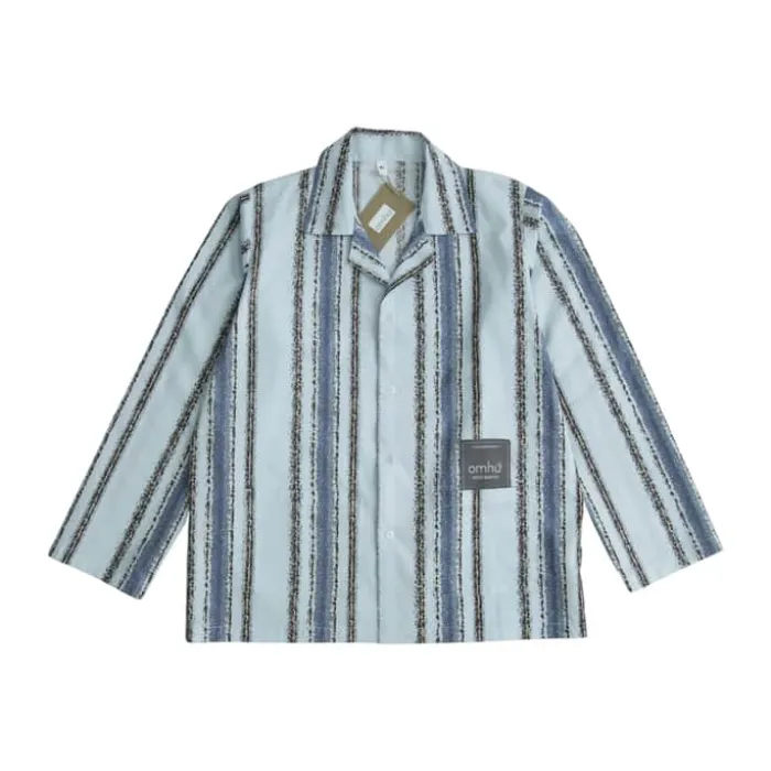 omhu x Mads Barfod Slumber Pyjamasskjorte XS/S - Satin - Aqua