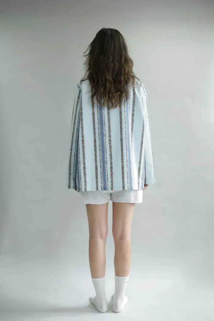 omhu x Mads Barfod Slumber Pyjamasskjorte XS/S - Satin - Aqua