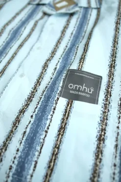 omhu x Mads Barfod Slumber Pyjamasskjorte XS/S - Satin - Aqua