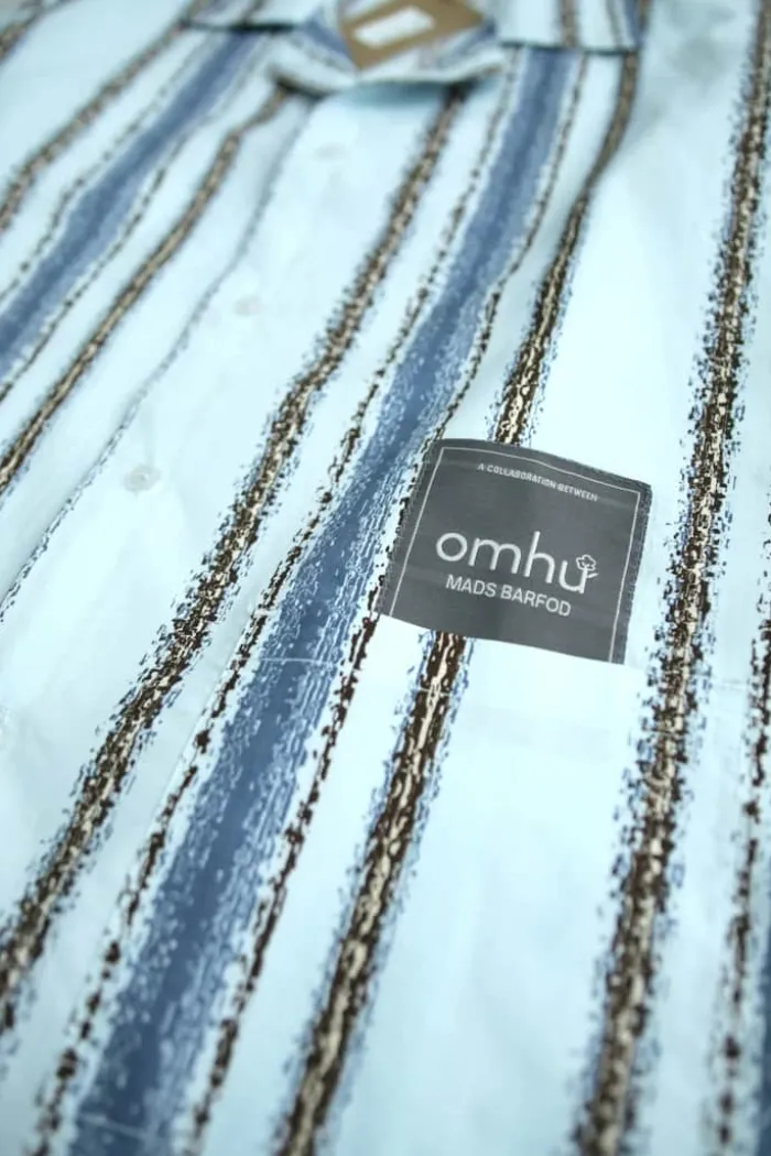 omhu x Mads Barfod Slumber Pyjamasskjorte XS/S - Satin - Aqua