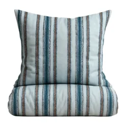 omhu x Mads Barfod Streamline Sengetøj B 140 x L 220 cm - Bomuld - Aqua