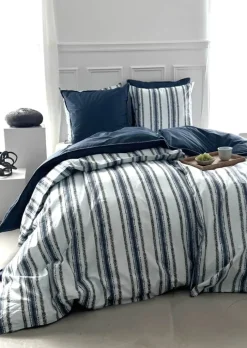 omhu x Mads Barfod Streamline Sengetøj B 140 x L 220 cm - Bomuld - Aqua