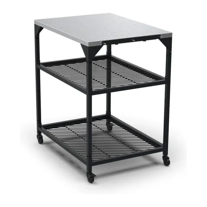 Ooni V2 Modulbord H 90 x B 80 x L 60 cm - Pulverlakeret stål/rustfrit stål - Sort