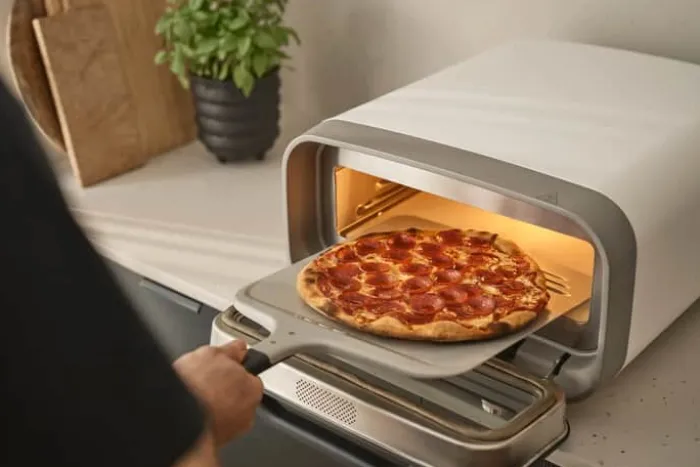Ooni Volt 2 Elektrisk Pizzaovn H 44 x B 26 x L 55 cm - Rustfrit stål - Hvid