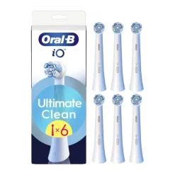 Oral-B iO Ultimate Clean Børstehoved - 6 stk. Passer til Oral-B iO el-tandbørster