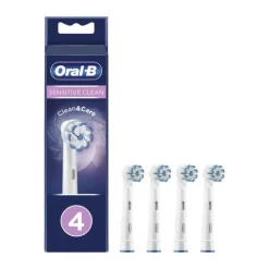 Oral-B Sensitive Clean Tandbørstehoved - 4 stk. Passer til udvalgte Oral-B tandbørster