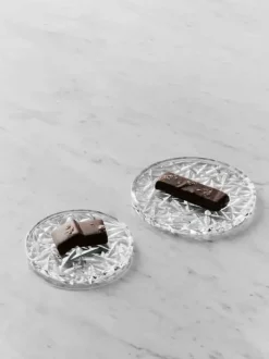 Orrefors Coaster - 2 stk. Ø 10 - Glas - Klar
