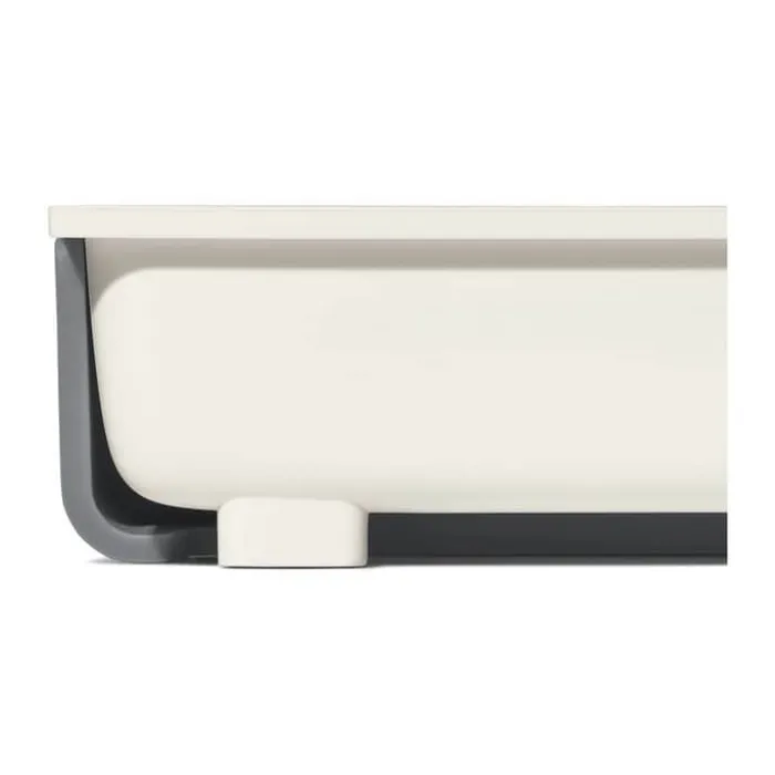 OXO Good Grips Bestikindsats H 6,3 x B 25,1-45,8 x L 41,6 cm - Plastik - Hvid/grå