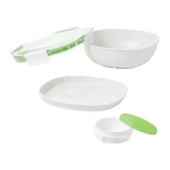 OXO Good Grips Salatbeholder L 20,5 x B 17 cm - PP-plastik/Silikone - Hvid/klar
