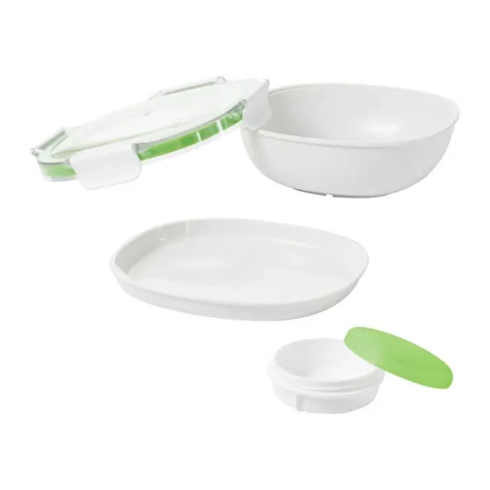 OXO Good Grips Salatbeholder L 20,5 x B 17 cm - PP-plastik/Silikone - Hvid/klar