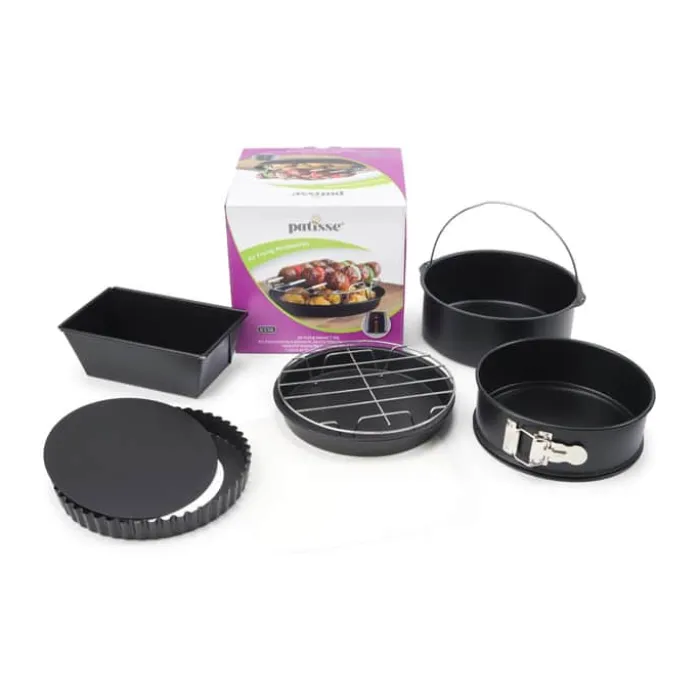 Patisse Airfryer Bagesæt - 7 dele Metal - Sort