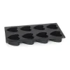 Patisse Bageform - Hjerter Til 8 stk. - Silikone - Sort