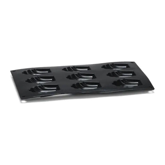Patisse Bageform - Madeleine Til 9 stk. - Silikone - Sort