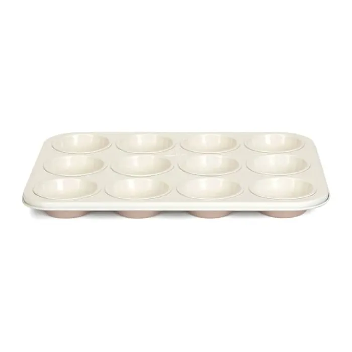 Patisse Ceramic Muffinform Til 12 stk. - Stål - Kobber
