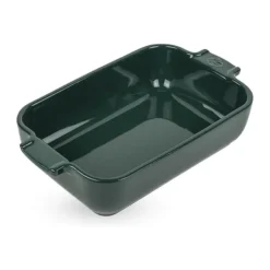 Peugeot Appolia Ovnfast Fad B 13 x L 22 cm - Keramik - Mørkegrøn