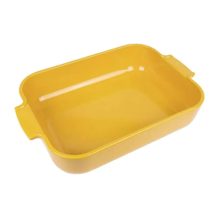 Peugeot Appolia Ovnfast Fad B 23,6 x L 36cm - Keramik - Gul