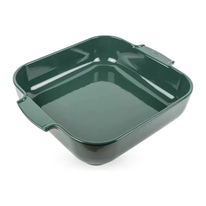 Peugeot Appolia Ovnfast Fad B 31 x L 36 cm - Keramik - Mørkegrøn