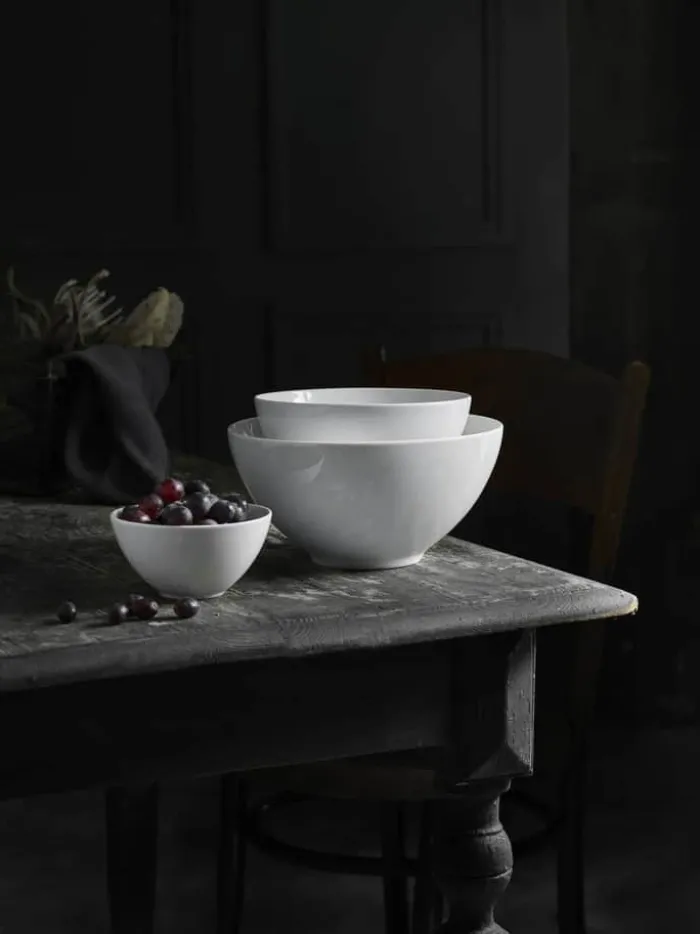 Pillivuyt Cecil Salatskål Ø 25 cm - Porcelæn - Hvid