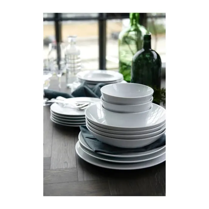 Pillivuyt Eventail Tallerken 28 cm - Porcelæn - Hvid