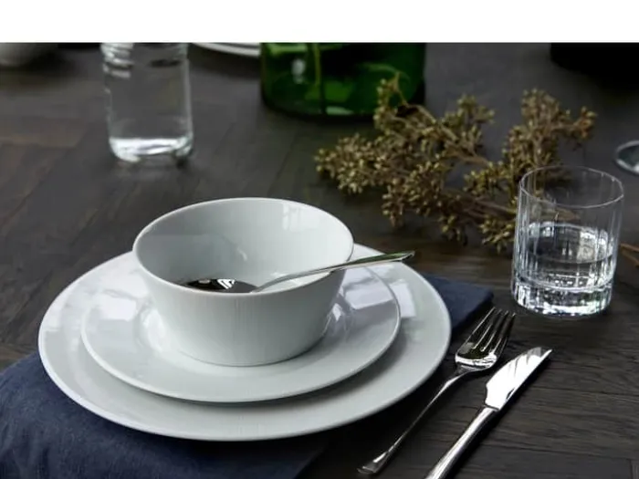 Pillivuyt Eventail Tallerken Ø 28 cm - Porcelæn - Hvid