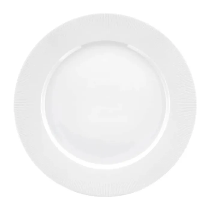 Pillivuyt Eventail Tallerken Ø 28 cm - Porcelæn - Hvid