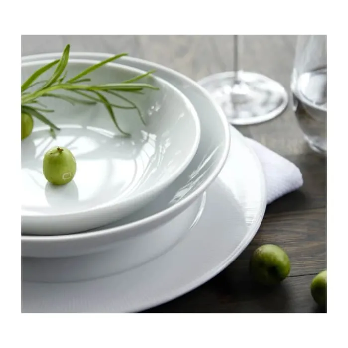 Pillivuyt Eventail Tallerken Ø 28 cm - Porcelæn - Hvid