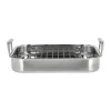 Pillivuyt Gourmet Somme Bradepande med rist B 26,5 x L 32 cm - Rustfrit stål