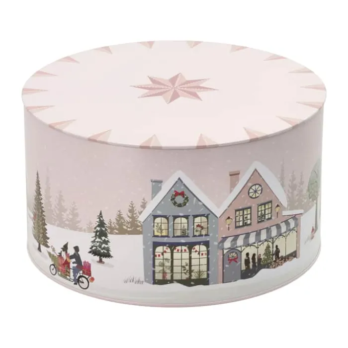 Pillivuyt Kagedåsesæt Ø 20/22 cm - Metal - Lyserød/blå