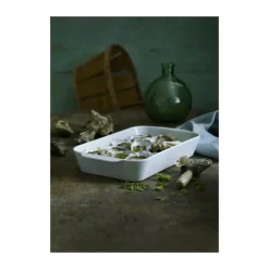 Pillivuyt Ovnfast Fad Nr. 3 L 35 x B 22 cm - Porcelæn - Hvid