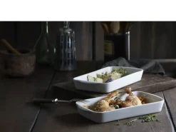 Pillivuyt Ovnfast Fad Nr. 3 L 35 x B 22 cm - Porcelæn - Hvid