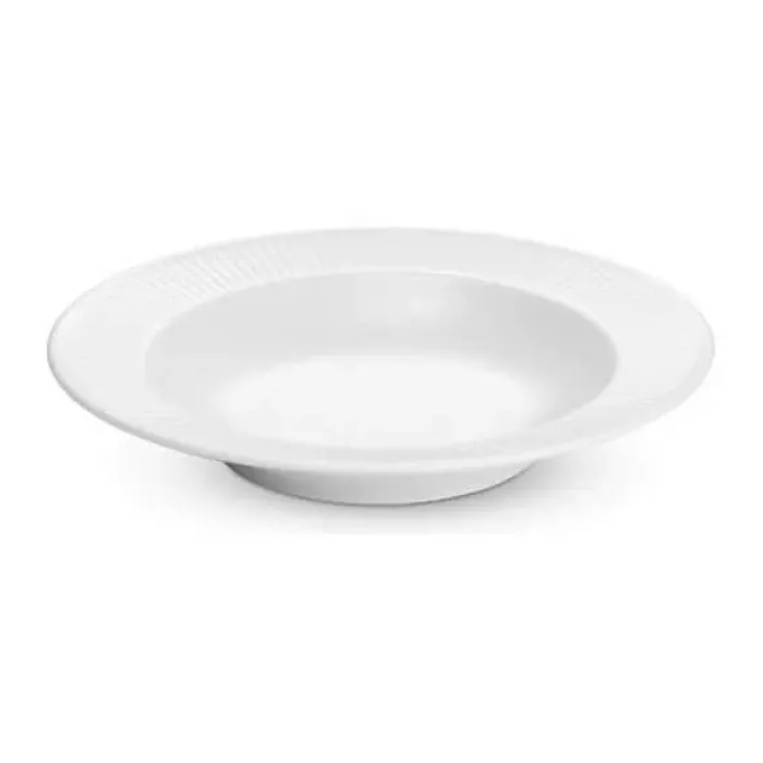 Pillivuyt Plissé Pastatallerken Ø 28 cm - Porcelæn - Hvid