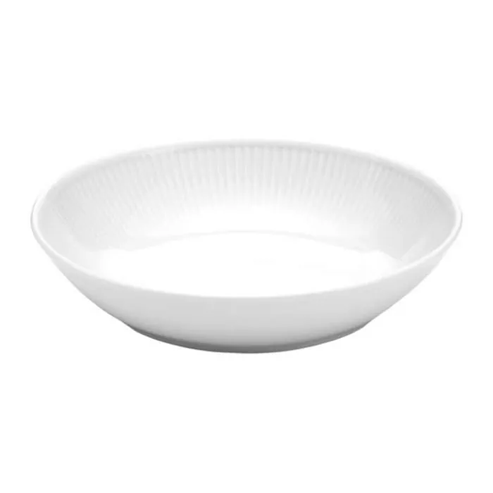 Pillivuyt Plissé Salat-/pastatallerken Ø 23 cm - Porcelæn - Hvid