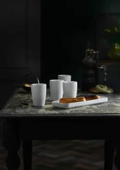 Pillivuyt Plissé Tapasfad B 12 x L 36 cm - Porcelæn - Hvid