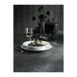 Pillivuyt Sancerre Dyb Tallerken Ø 22 cm - Porcelæn - Hvid
