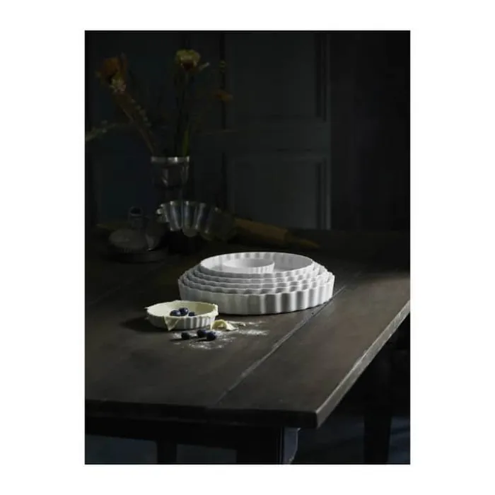 Pillivuyt Tærtefad Nr. 9 Ø 27,5 cm - Porcelæn - Hvid