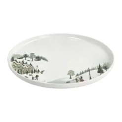 Pillivuyt Vinter Tallerken Ø 26 cm - Porcelæn - Hvid/rød/grøn/brun