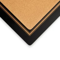Pimpernel Dækkeservietter - 4 stk. B 29,8 x L 40,1 cm - MDF/kork - Sort
