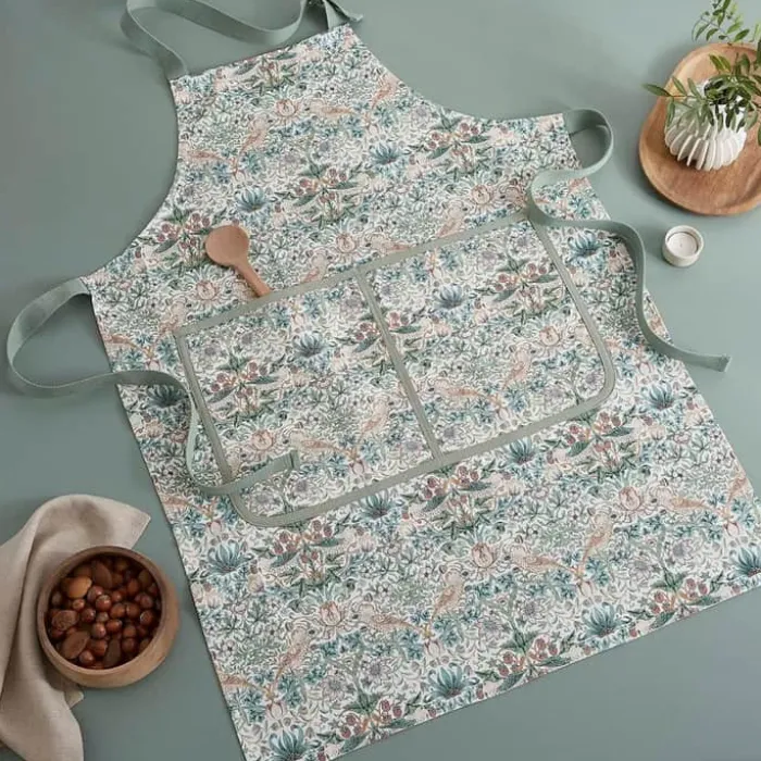 Pimpernel Forklæde B 70 x L 85 cm - Bomuld - Grøn