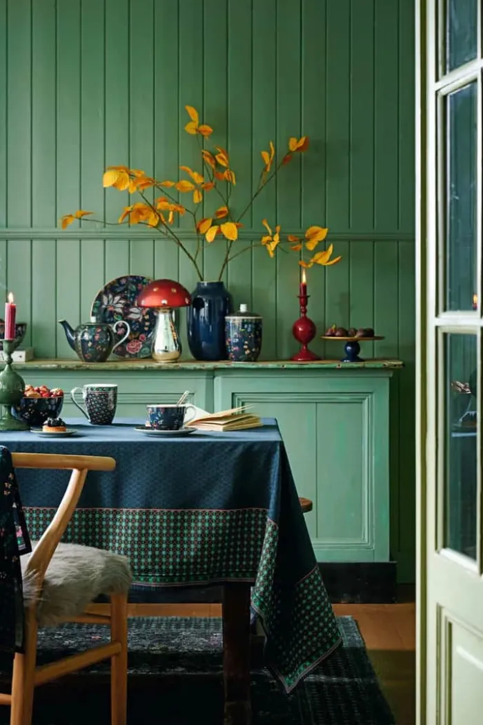 PIP Studio Berry Blues Dug B 140 x L 180 cm - Bomuld - Mørkeblå