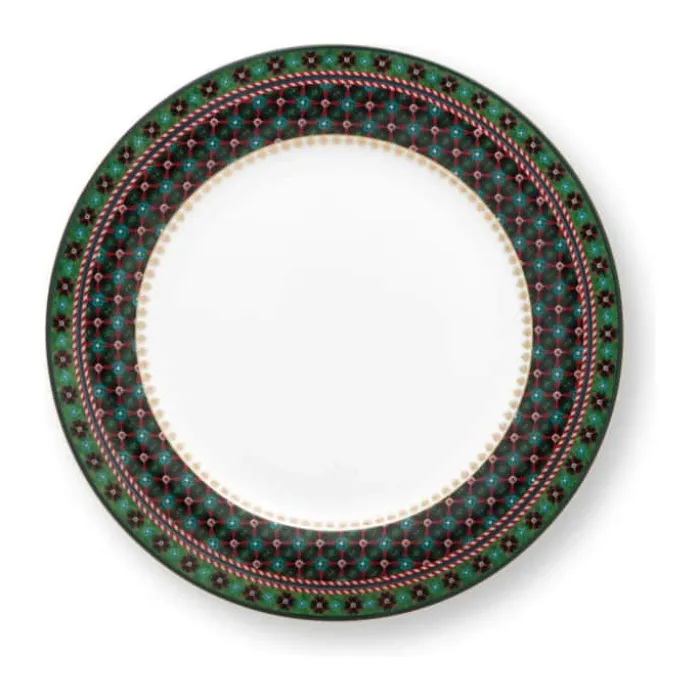 PIP Studio Berry Blues Middagstallerken Ø 26,5 cm - Porcelæn - Mørkegrøn