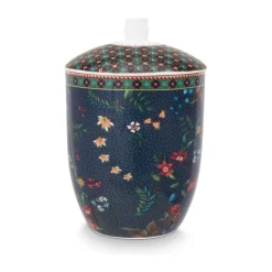 PIP Studio Berry Blues Opbevaringskrukke 1,5 Liter - Porcelæn - Blå