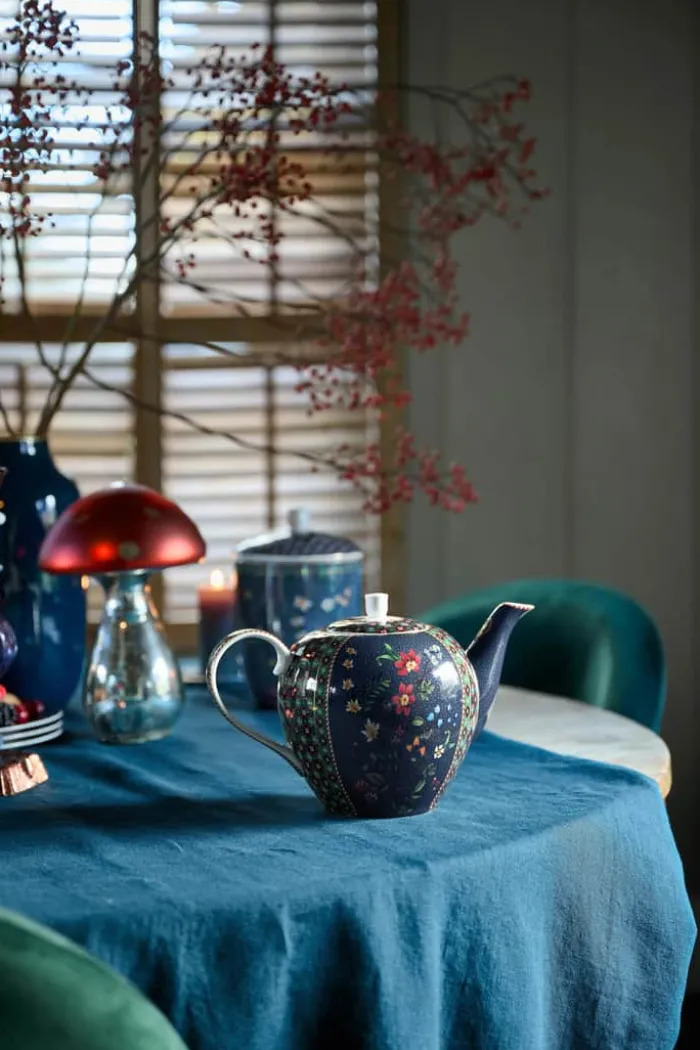 PIP Studio Berry Blues Tekande 1,6 Liter - Porcelæn - Blå