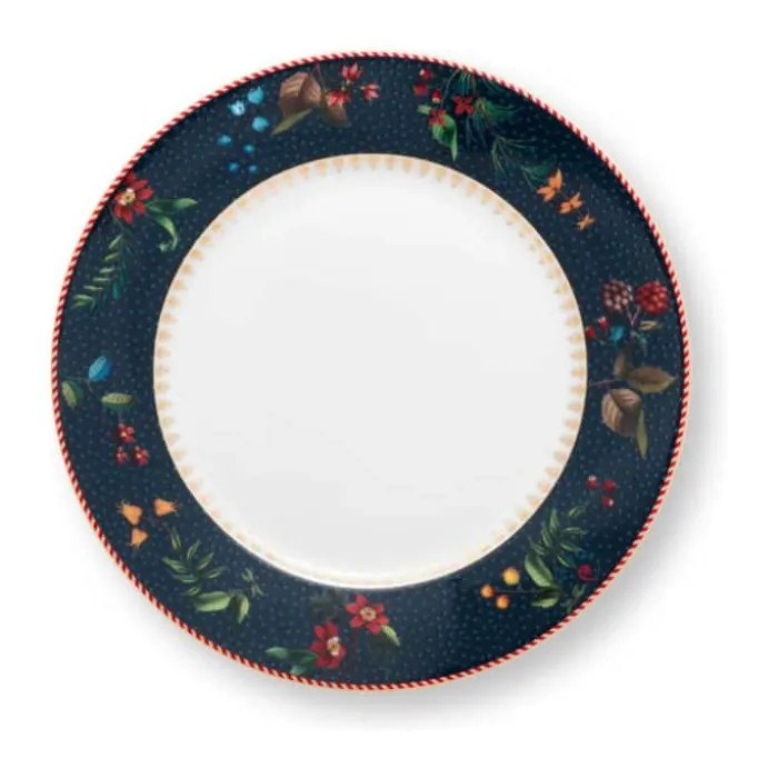 PIP Studio Berry Blue Tallerken Ø 21 cm - Porcelæn - Blå