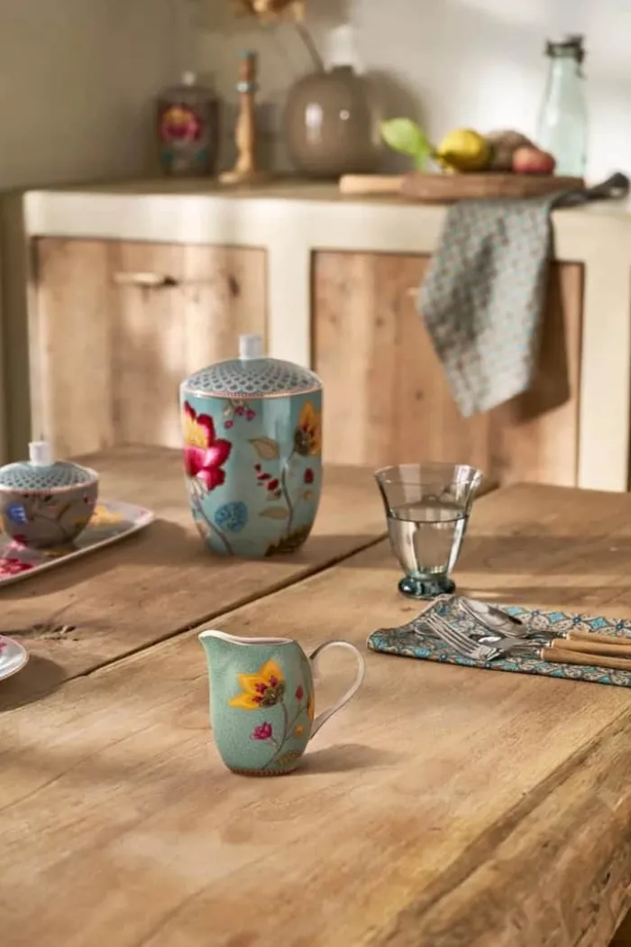 PIP Studio Blooming Tales Kande 250 ml - Porcelæn - Blå