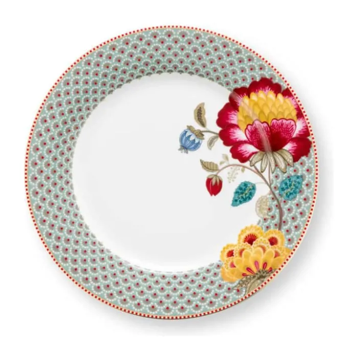 PIP Studio Blooming Tales Middagstallerken Ø 26,5 cm - Porcelæn - Blå