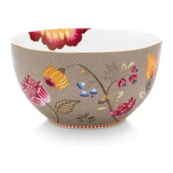 PIP Studio Blooming Tales Morgenmadssæt - 3 dele Porcelæn - Khaki