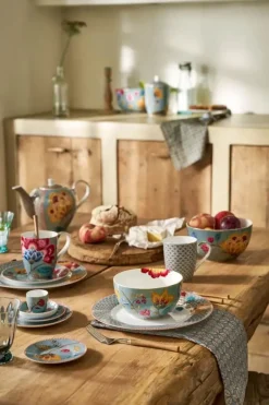 PIP Studio Blooming Tales Petit four fad Ø 12 cm - Porcelæn - Blå