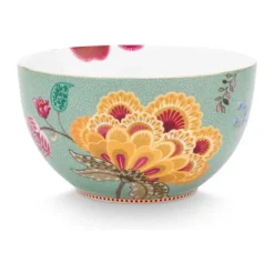 PIP Studio Blooming Tales Skål Ø 18 cm - Porcelæn - Blå