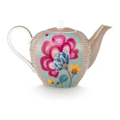 PIP Studio Blooming Tales Tekande 1,6 liter - Porcelæn - Blå